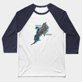 Tiburón Ballena Islas Galápagos Baseball T-Shirt